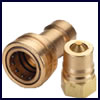 Poppet style hydraulic coupling